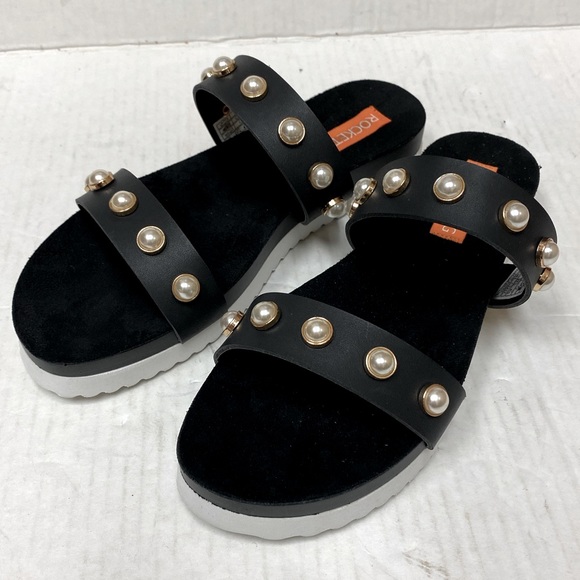 Rocket Dog Black Pearl Slides Sandals - Picture 1 of 8